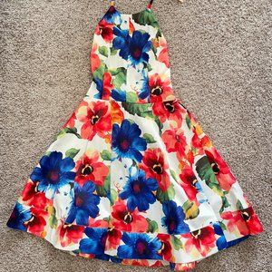 Floral Watercolor Cocktail Dress